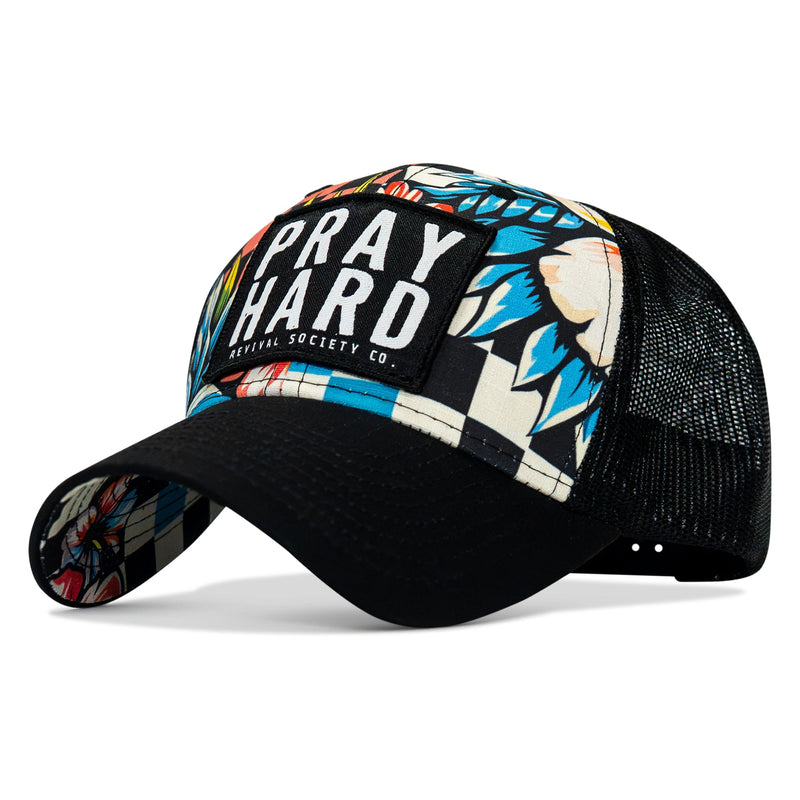 Load image into Gallery viewer, Pray Hard Patch Original Ripstop Snapback Hat
