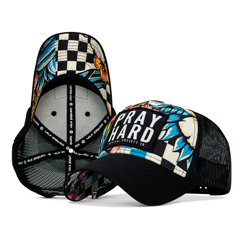 Load image into Gallery viewer, Pray Hard Patch Original Ripstop Snapback Hat
