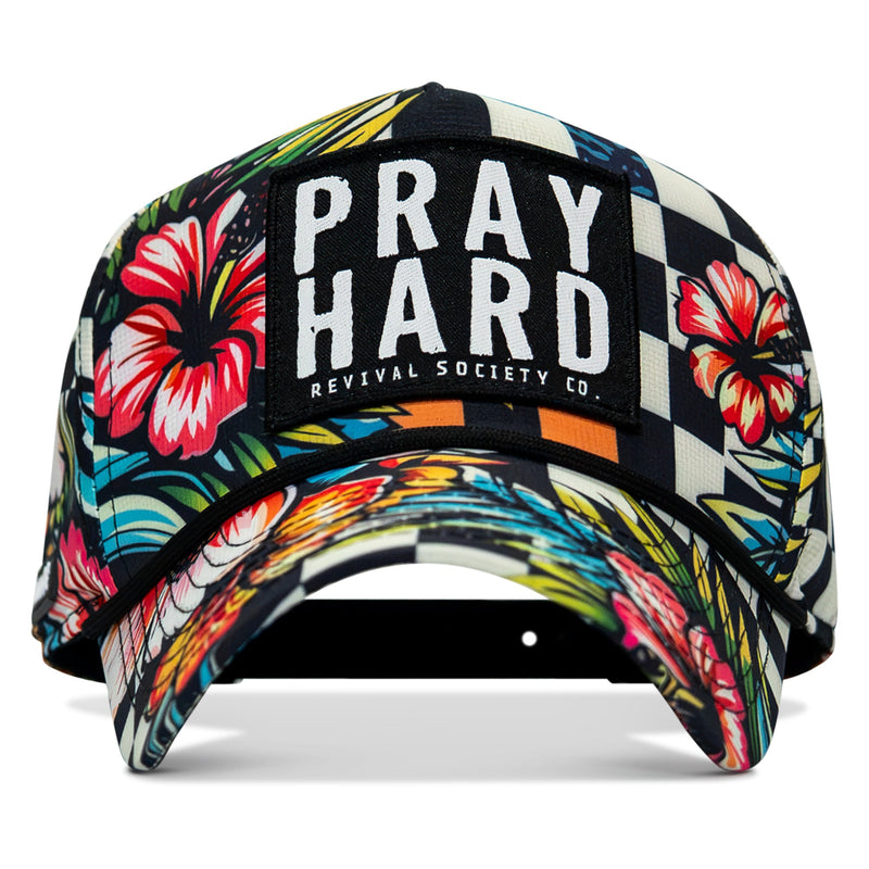 Load image into Gallery viewer, Pray Hard Patch Waterproof Weekender Snapback
