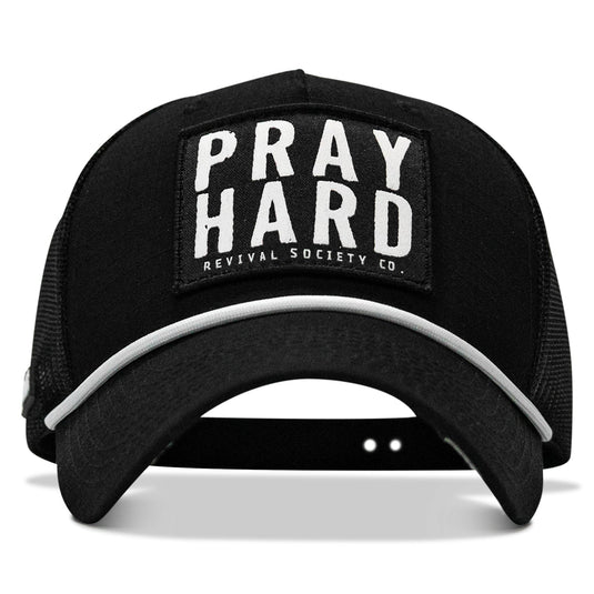 Pray Hard Patch Rope Snapback Hat