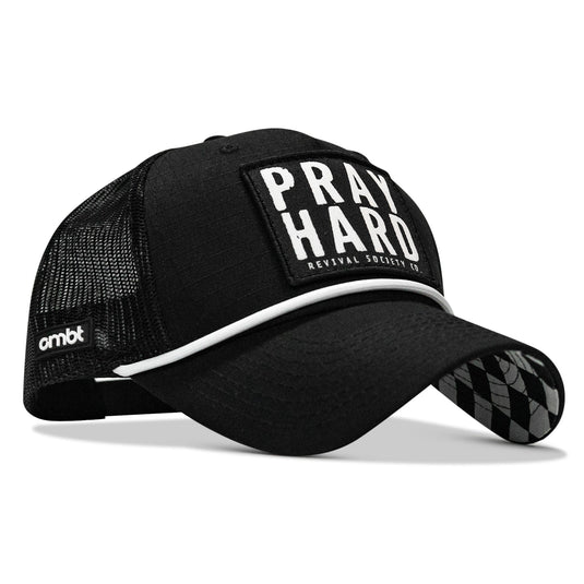 Pray Hard Patch Rope Snapback Hat