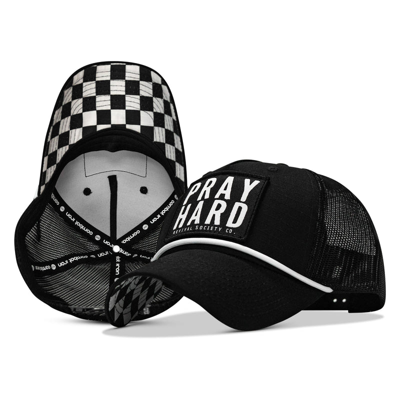 Load image into Gallery viewer, Pray Hard Patch Rope Snapback Hat
