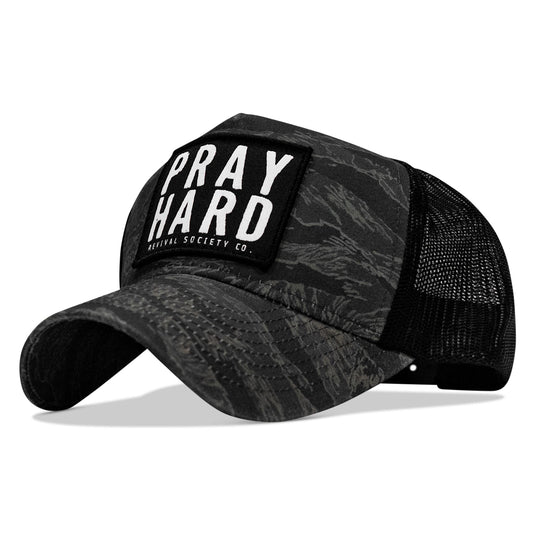 Pray Hard Patch Five Panel Breacher Snapback Hat