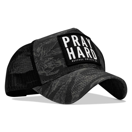 Pray Hard Patch Five Panel Breacher Snapback Hat
