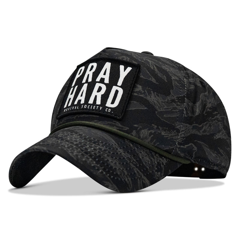 Load image into Gallery viewer, Pray Hard Patch Waterproof Weekender Snapback
