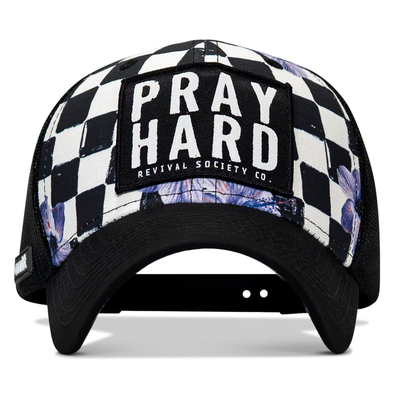 Load image into Gallery viewer, Pray Hard Patch Original Ripstop Snapback Hat
