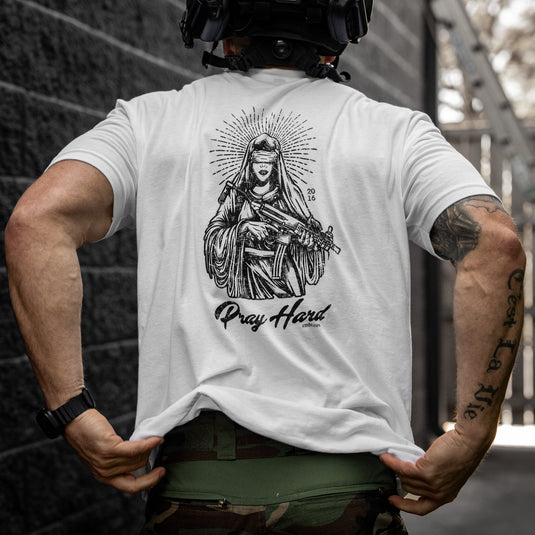Pray Hard Men's T-Shirt
