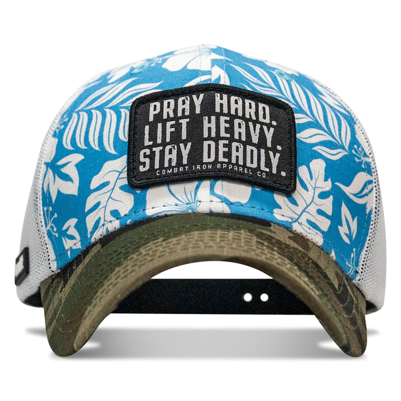 Load image into Gallery viewer, Pray Hard. Lift Heavy. Stay Deadly. Patch Original Ripstop Snapback Hat
