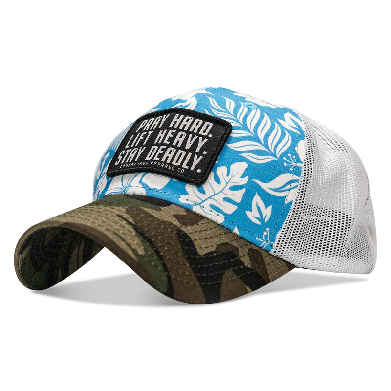 Load image into Gallery viewer, Pray Hard. Lift Heavy. Stay Deadly. Patch Original Ripstop Snapback Hat
