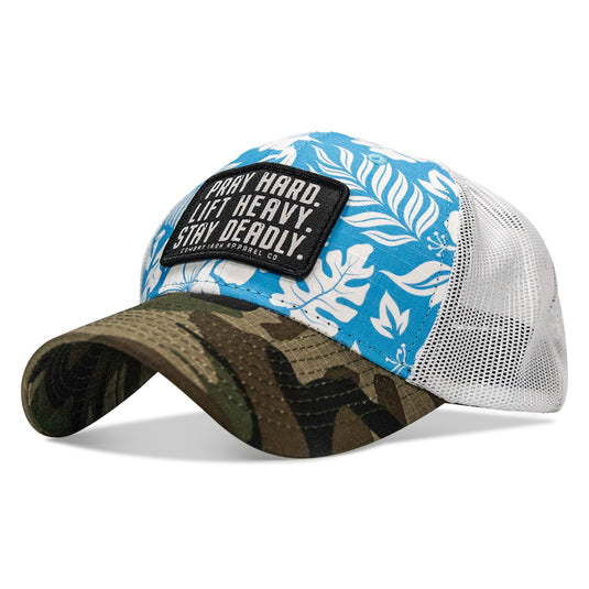Pray Hard. Lift Heavy. Stay Deadly. Patch Original Ripstop Snapback Hat