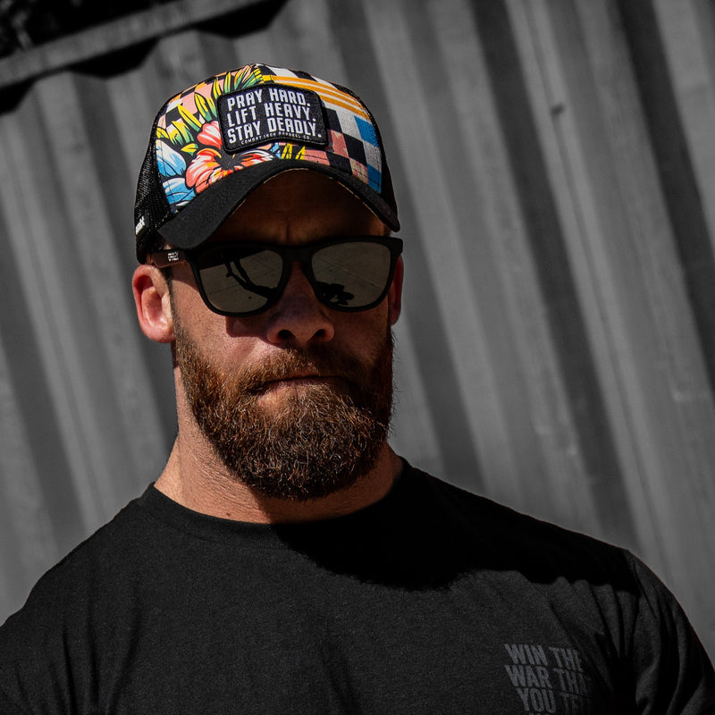 Load image into Gallery viewer, Pray Hard. Lift Heavy. Stay Deadly. Patch Original Ripstop Snapback Hat
