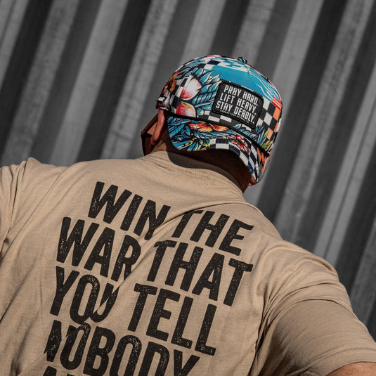 Pray Hard. Lift Heavy. Stay Deadly. Patch Waterproof Weekender Snapback