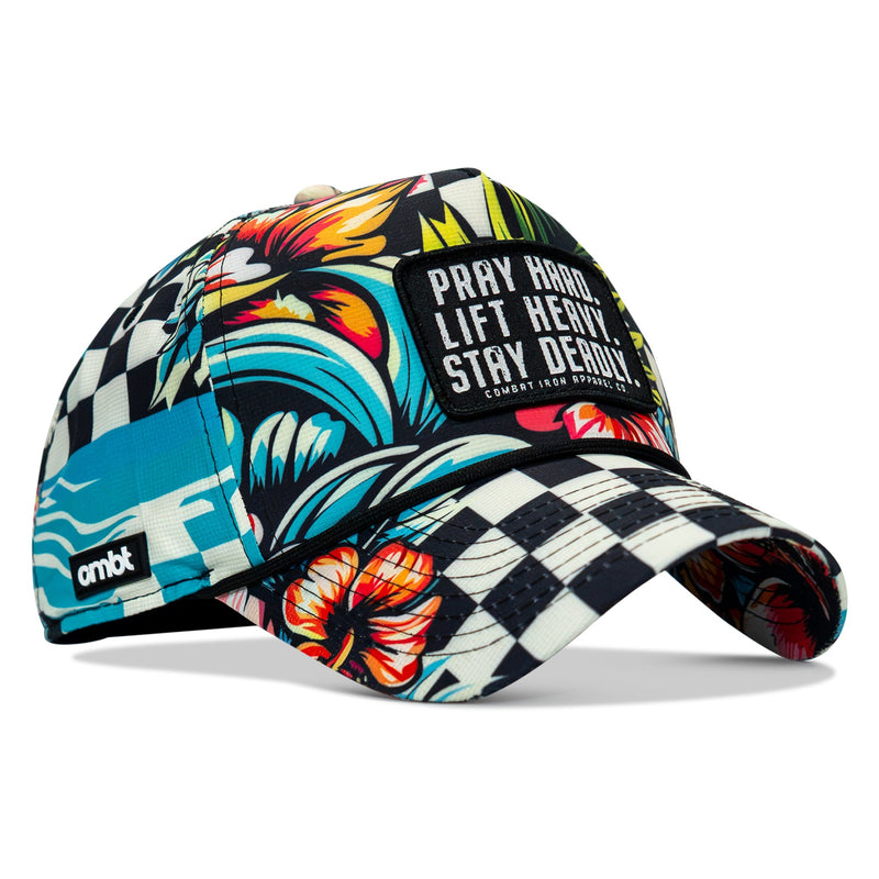 Load image into Gallery viewer, Pray Hard. Lift Heavy. Stay Deadly. Patch Waterproof Weekender Snapback

