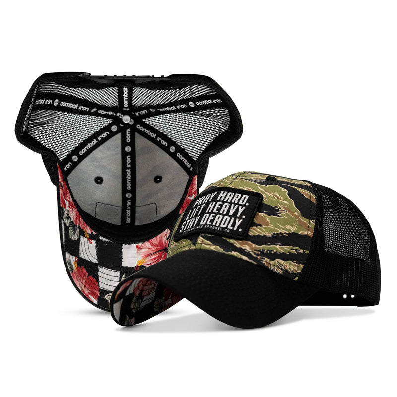 Load image into Gallery viewer, Pray Hard. Lift Heavy. Stay Deadly. Patch Original Ripstop Snapback Hat
