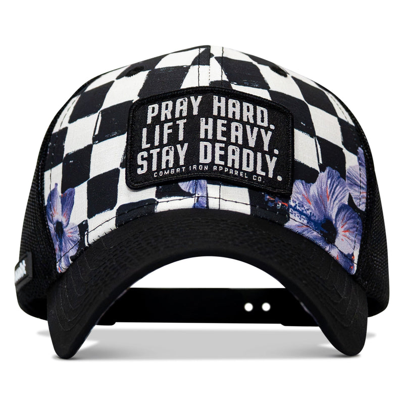 Load image into Gallery viewer, Pray Hard. Lift Heavy. Stay Deadly. Patch Original Ripstop Snapback Hat
