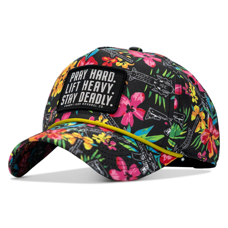 Load image into Gallery viewer, Pray Hard. Lift Heavy. Stay Deadly. Patch Waterproof Weekender Snapback
