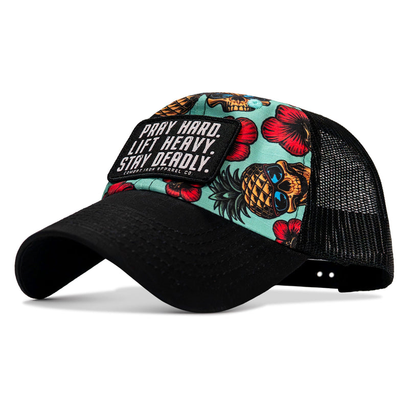 Load image into Gallery viewer, Pray Hard. Lift Heavy. Stay Deadly. Patch Tactical Ripstop Mesh Snapback Hat
