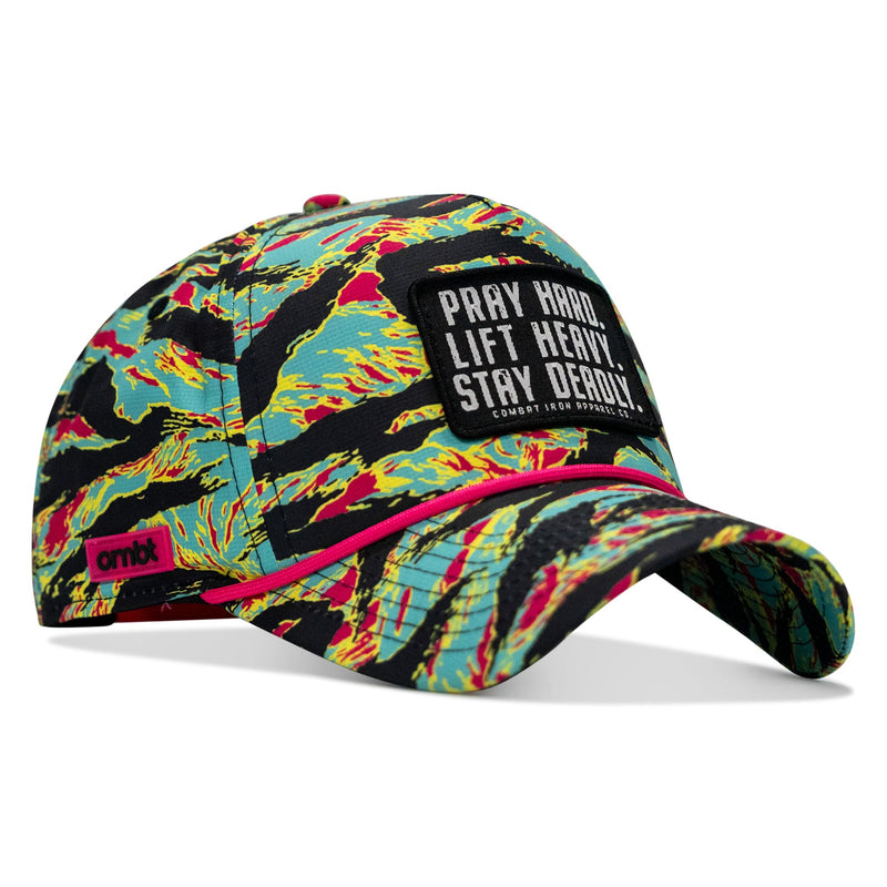 Load image into Gallery viewer, Pray Hard. Lift Heavy. Stay Deadly. Patch Waterproof Weekender Snapback
