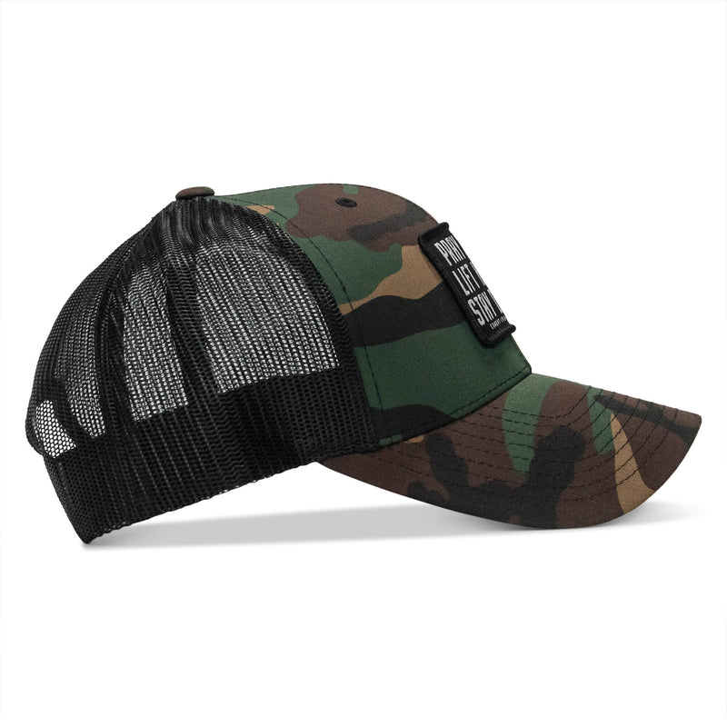 Load image into Gallery viewer, Pray Hard. Lift Heavy. Stay Deadly. Patch Snapback
