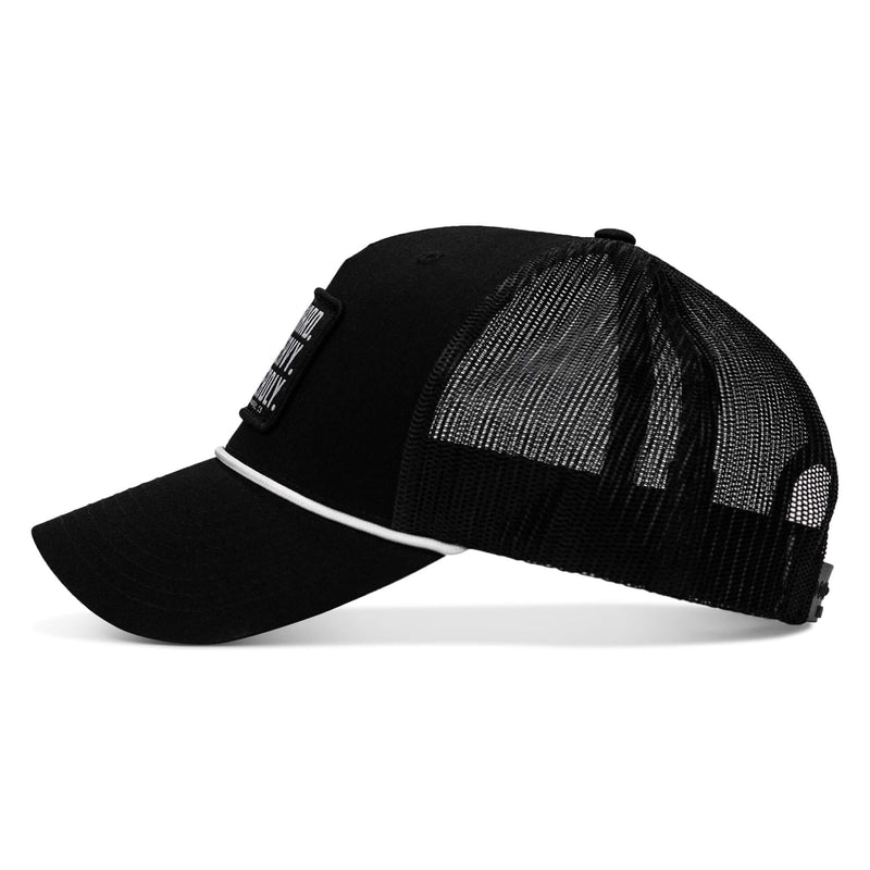 Load image into Gallery viewer, Pray Hard. Lift Heavy. Stay Deadly. Patch Rope Snapback Hat
