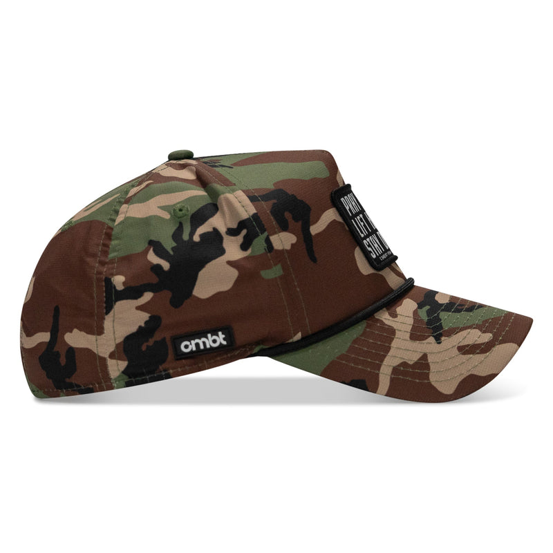 Load image into Gallery viewer, Pray Hard. Lift Heavy. Stay Deadly. Patch Waterproof Weekender Snapback
