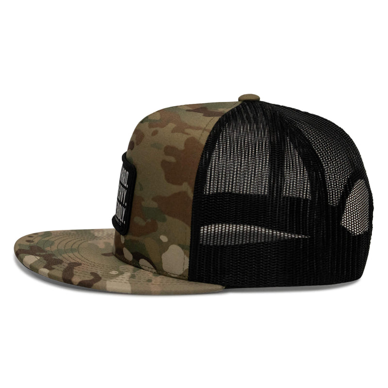 Load image into Gallery viewer, Pray Hard. Lift Heavy. Stay Deadly. Flat Bill SnapBack Hat
