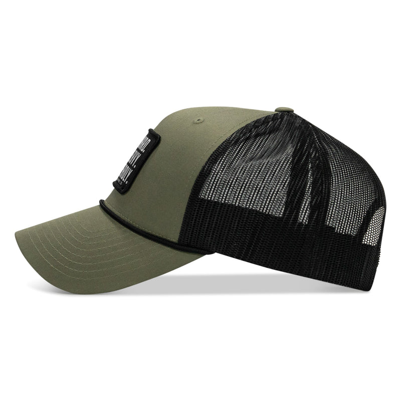 Load image into Gallery viewer, Pray Hard. Lift Heavy. Stay Deadly. Patch Rope Snapback Hat
