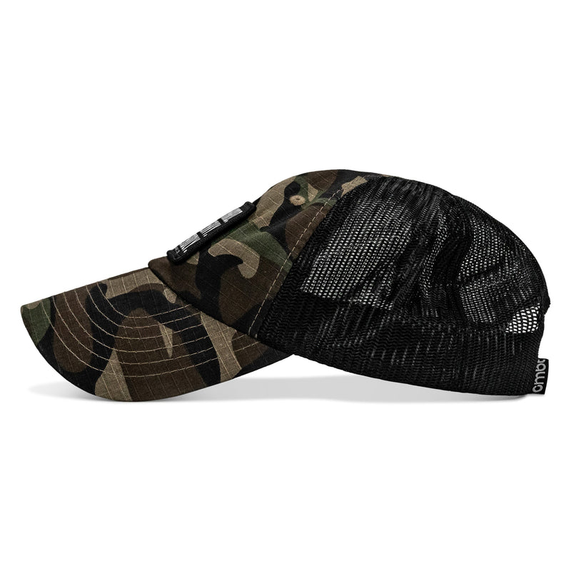 Load image into Gallery viewer, Pray Hard. Lift Heavy. Stay Deadly. Patch Tactical Ripstop Mesh Snapback Hat
