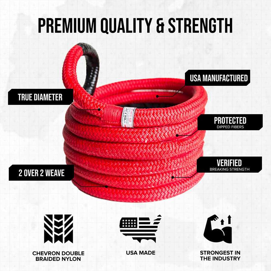 1" Kinetic Recovery Rope "Rattler" - Skoutley Outdoors LLC