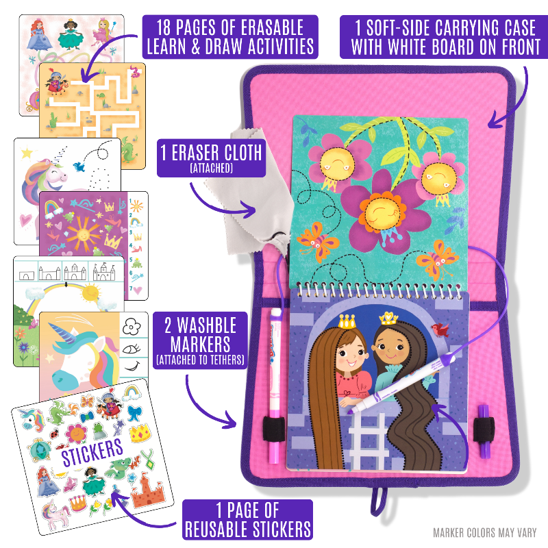 Load image into Gallery viewer, Totebook Kids Dry Erase Travel Activity Book
