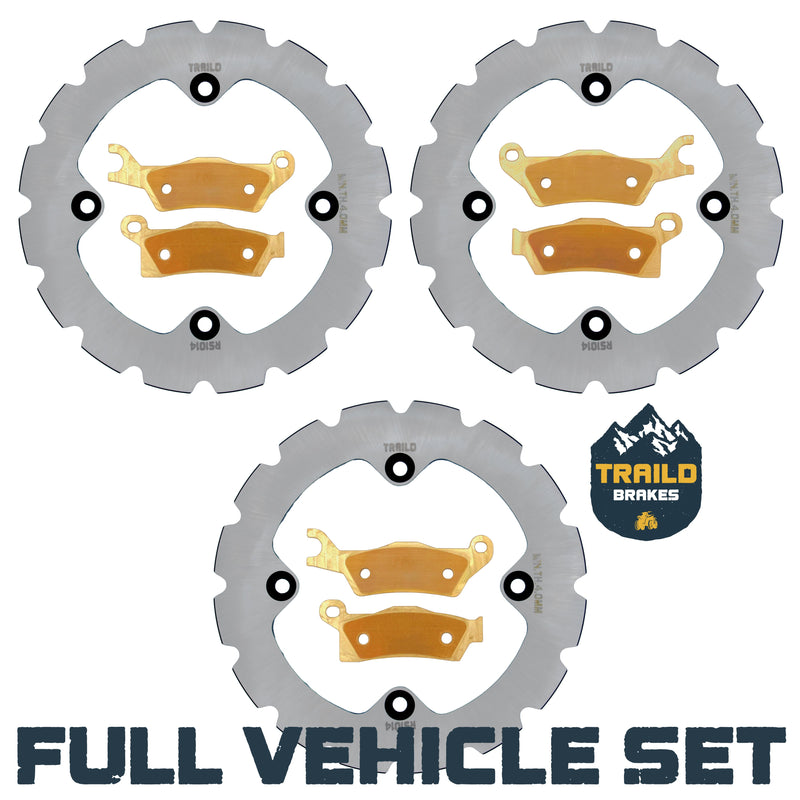 Load image into Gallery viewer, Can-Am Outlander 450/500/570/650/850/1000/HD5/HD7/PRO 2013-2026 Ridge Rider Rotor and Pad Kit
