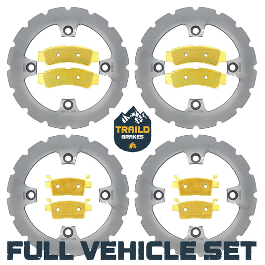 Kawasaki KRX/KRX4 1000 2020-2026 Ridge Rider Rotor and Brake Pad Kit