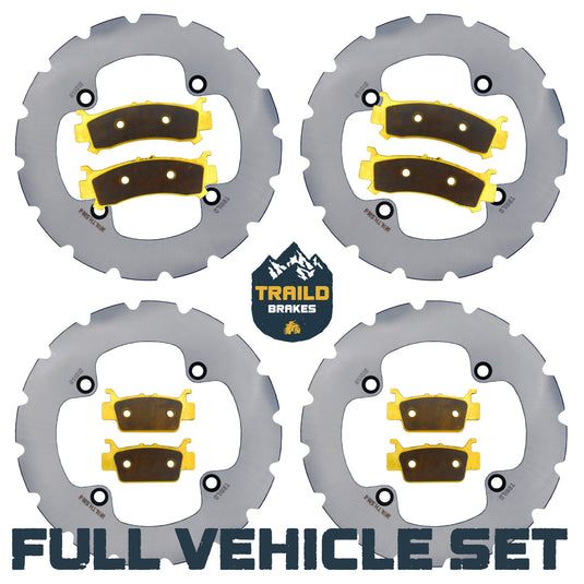 Honda Talon 1000R/1000X/1000X-4 2019-2026 Ridge Rider Rotor and Pad Kit