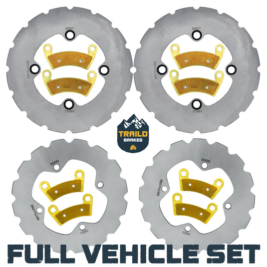 Polaris Ranger XP 1000 / XP Kinetic 2021-2027 Ridge Rider Rotor and Pad Kit