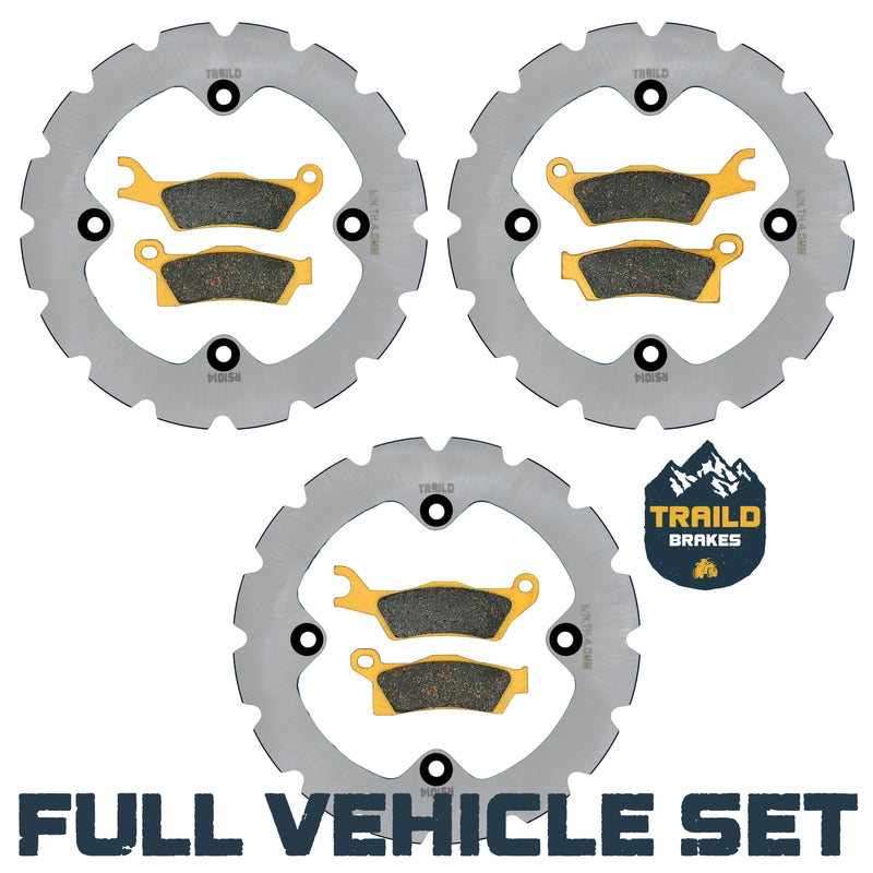 Load image into Gallery viewer, Can-Am Outlander 450/500/570/650/850/1000/HD5/HD7/PRO 2013-2026 Ridge Rider Rotor and Pad Kit
