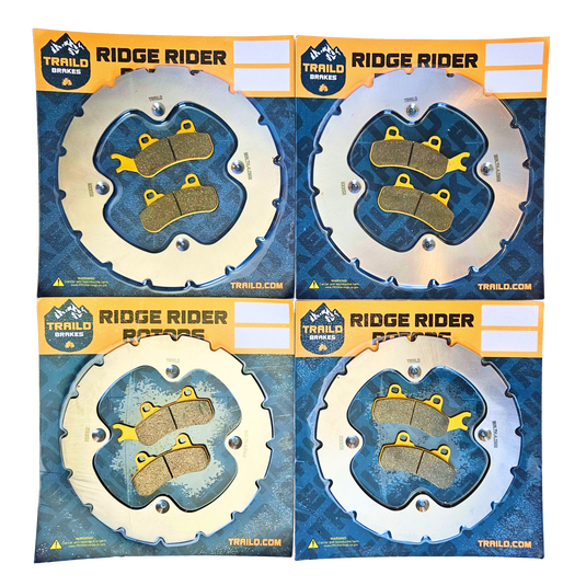 Can-Am Defender MAX 6-Seater/PRO/6x6 HD10/HD9/HD8/HD7 2016-2026 Ridge Rider Rotor and Pad Kit