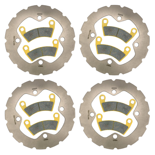 Polaris RZR XP 1000/XP 4 1000/RS1/4 XP 900 2012-2026 Ridge Rider Rotor and Pad Kit