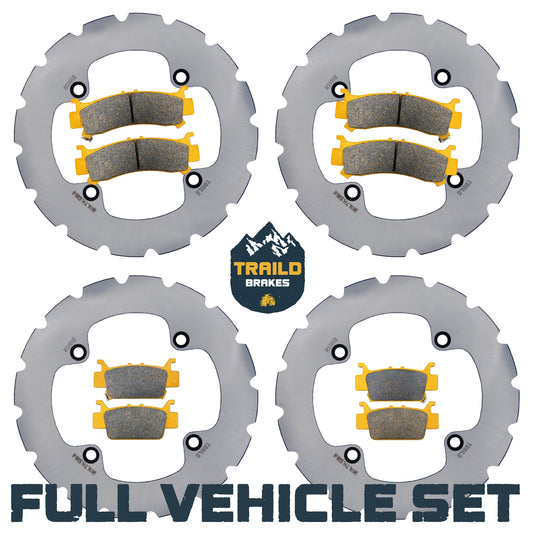 Honda Talon 1000R/1000X/1000X-4 2019-2026 Ridge Rider Rotor and Pad Kit
