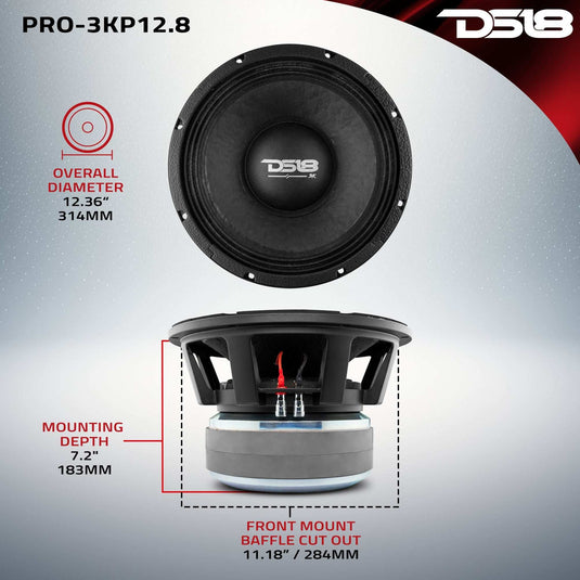 PANCADÃO Mid-Bass Loudspeaker 12" 3000 Watts Rms 8-Ohm - Skoutley Outdoors LLC