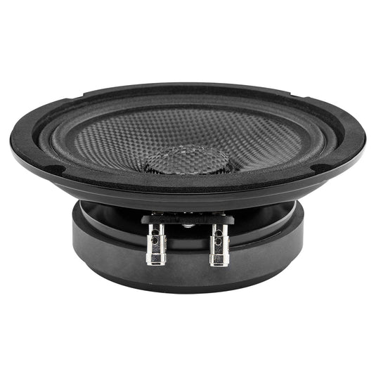 DS18 PRO 6.5” Shallow Mid-Bass Loudspeaker with Carbon Fiber Water-Resistant Cone | 250W RMS 4-Ohm