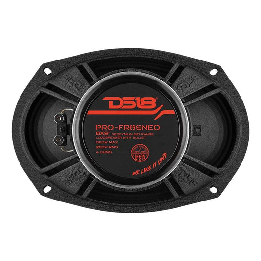PRO 6x9" Neodymium Full-Range Bullet Loudspeaker 250 Watts Rms 4-Ohm - Skoutley Outdoors LLC
