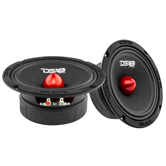 PRO Audio 6.5” Midrange Speaker Upgrade Kit - With OEM Speaker Adapters, Amplifier & Wiring Kit