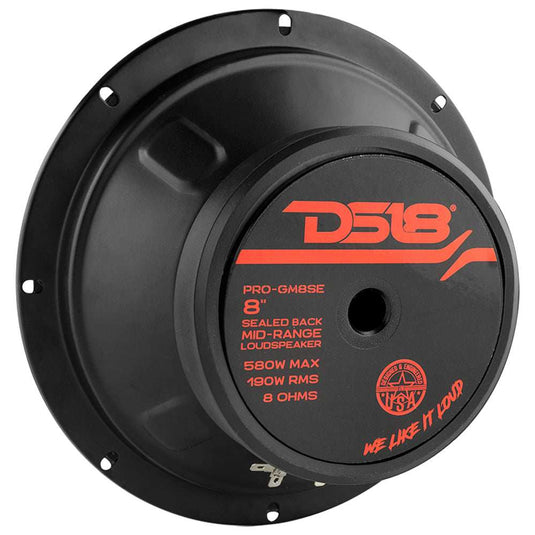 DS18 PRO-GM8SE 8" Sealed Back Mid-Range Loudspeaker 580 Watts 8-Ohm - Skoutley Outdoors LLC