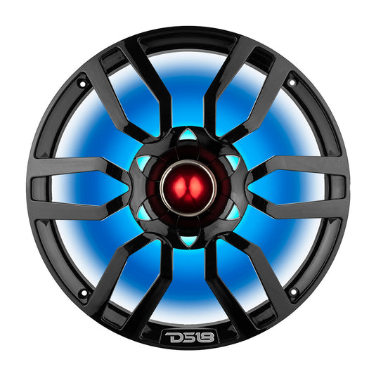 DS18 PRO-GTW10BK 10" Grill with Built-in 1.75" VC  Neodymium Bullet Tweeter and RGB Lights 500 Watts Black