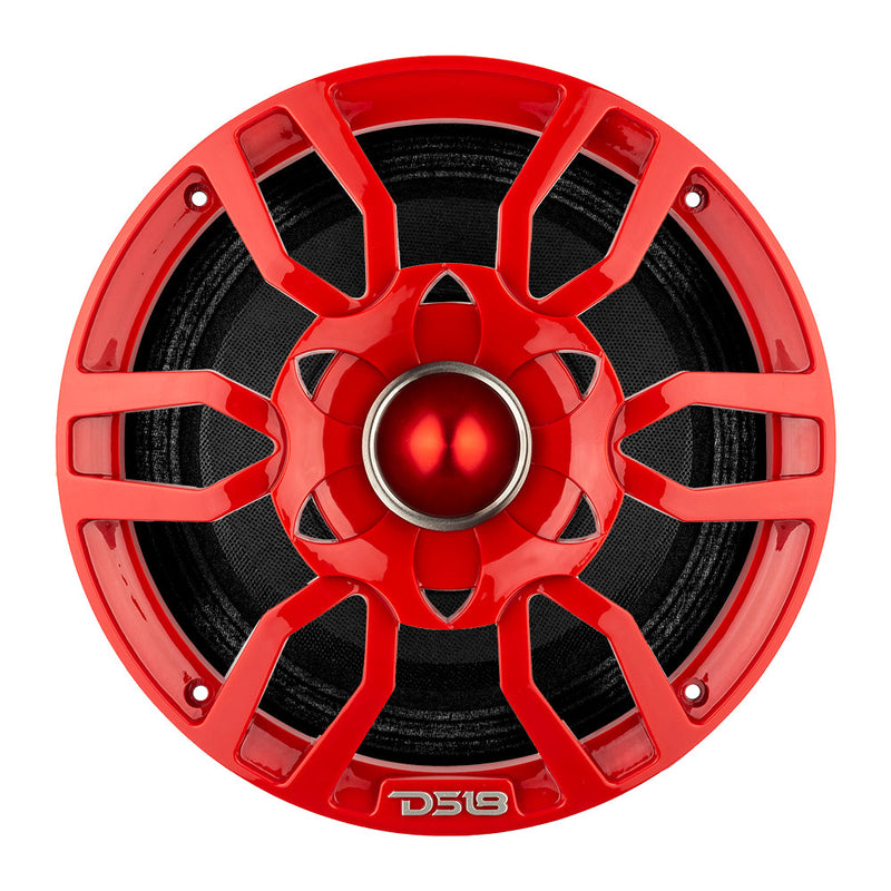 Load image into Gallery viewer, DS18 PRO-GTW8RD 8&quot; Grill with Built-in 1.75&quot; VC Neodymium Bullet Tweeter and RGB Lights 500 Watts Red
