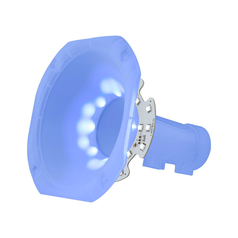 Load image into Gallery viewer, DS18 PRO-HA110CL Twist On 1&quot; 110° 6.14&quot; Depth Plastic Horn Clear with RGB LED Lights
