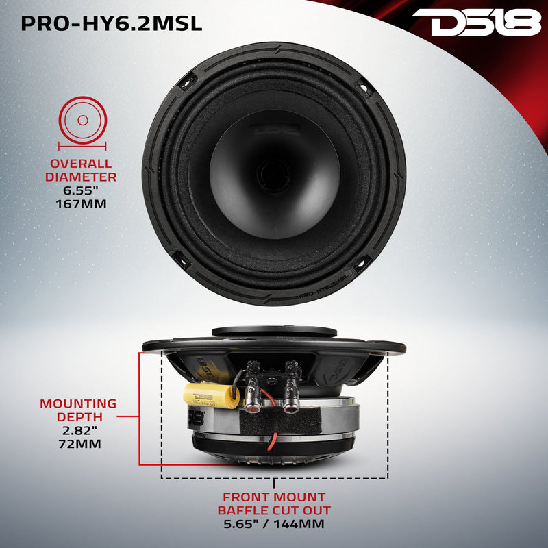 Load image into Gallery viewer, PRO 6.5&quot; Hybrid Slim Loudspeaker with a 1&quot; Compression Driver Horn 150 Watts Rms 2-Ohm
