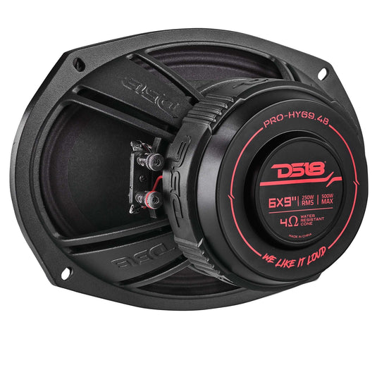 PRO 6x9" Water Resistant Hybrid Mid-Range Loudspeaker with Built-in Driver 250 Watts Rms 4-Ohm - Skoutley Outdoors LLC