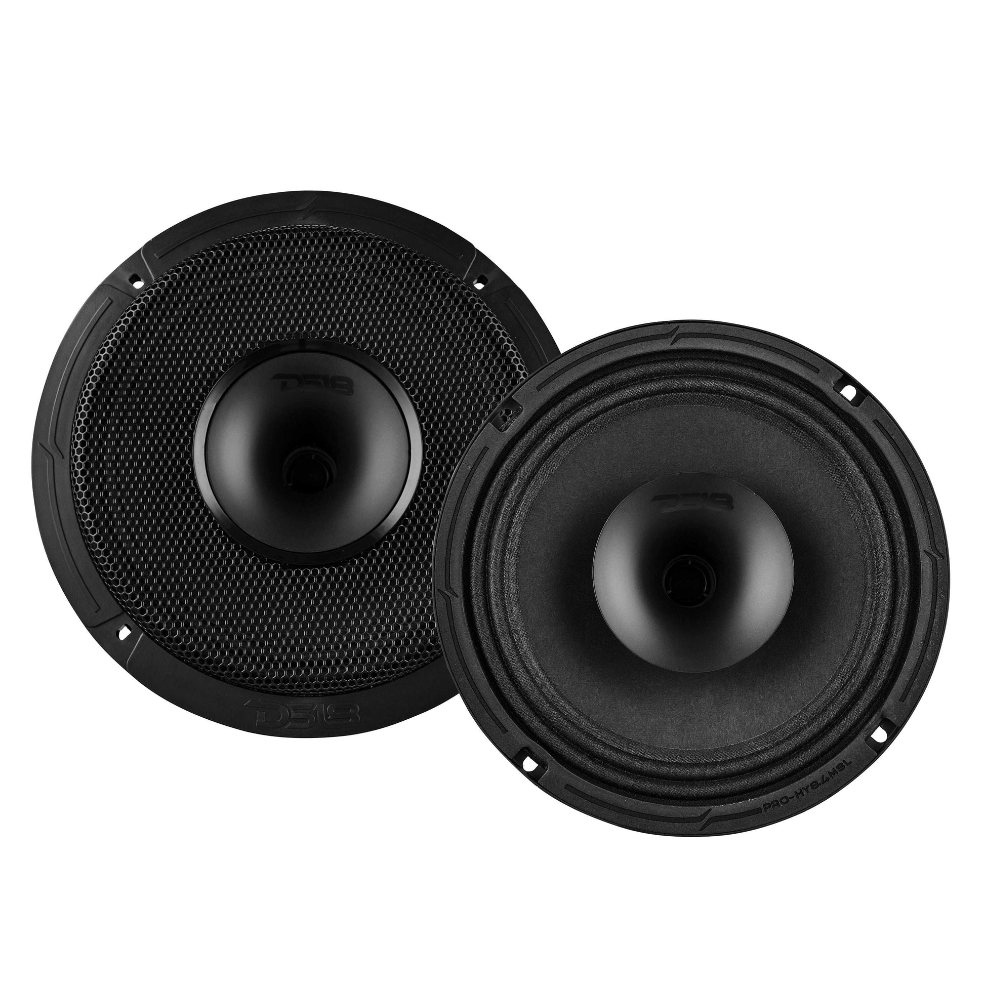 PRO 8" Shallow Coaxial Hybrid Mid-Range Loudspeaker with Built-in Driver 200 Watts Rms 4-Ohm - Skoutley Outdoors LLC