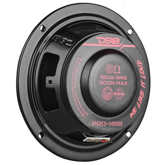 PRO 6.5" Shallow Neodymium Full-Range Loudspeaker 150 Watts Rms 8-Ohm - Skoutley Outdoors LLC